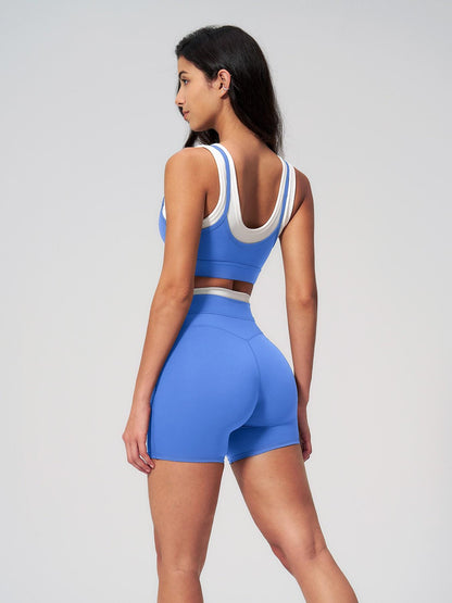 Women's Two-Piece Colorblock Yoga Set, Activewear Set - image 15