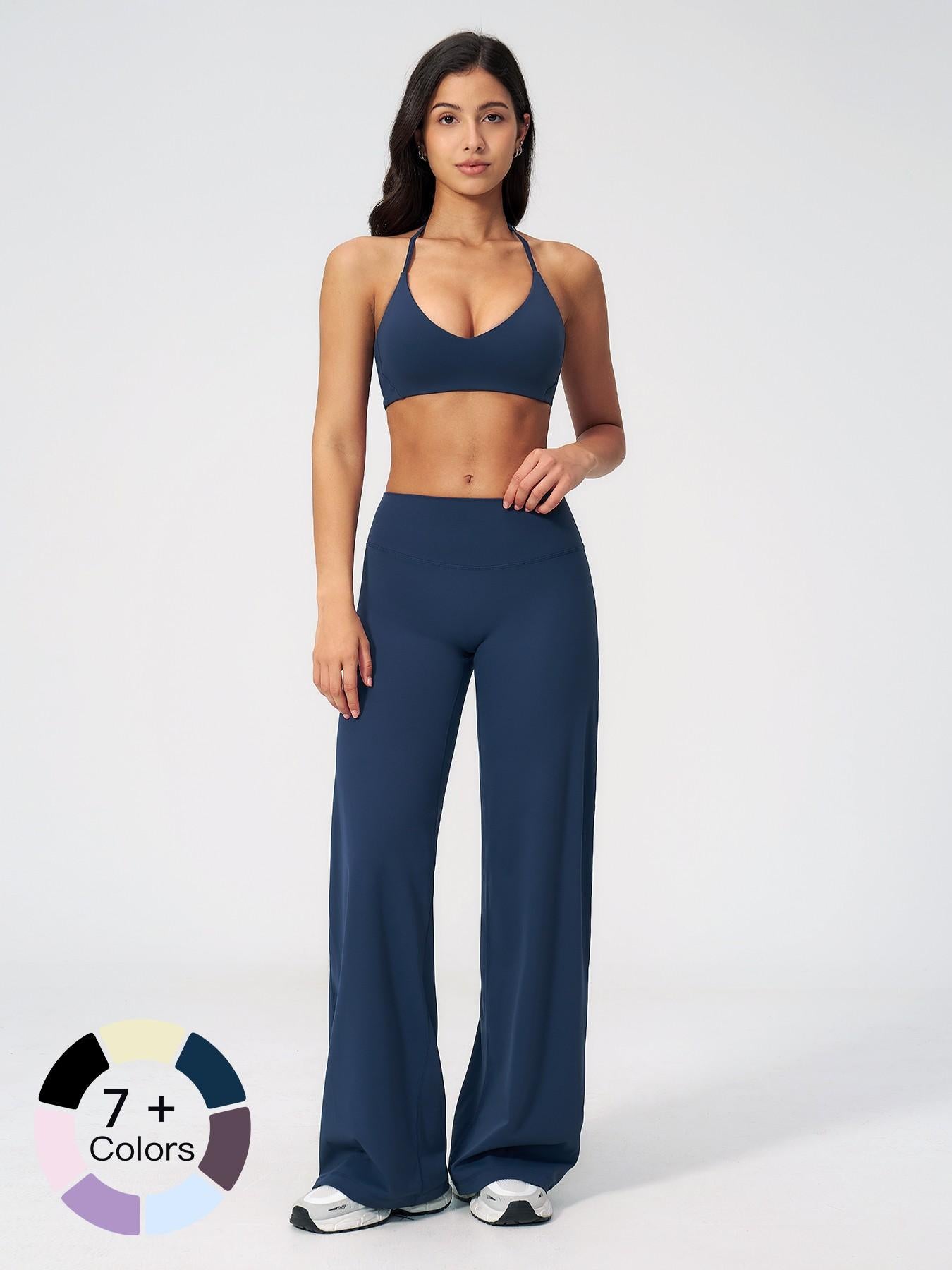 Women's Summer Outdoor Yoga Set, Slim Fit Backless Design - image 13