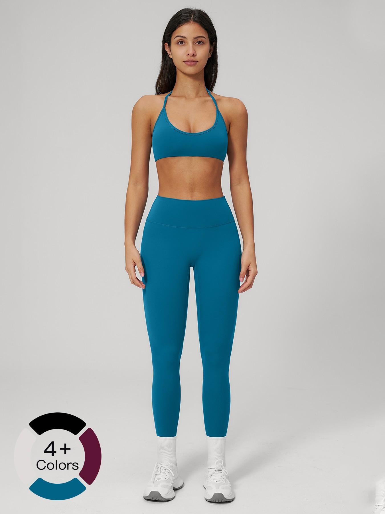 Women's Fleece Yoga Set, Quick-Dry Bra and Workout Pants - image 18
