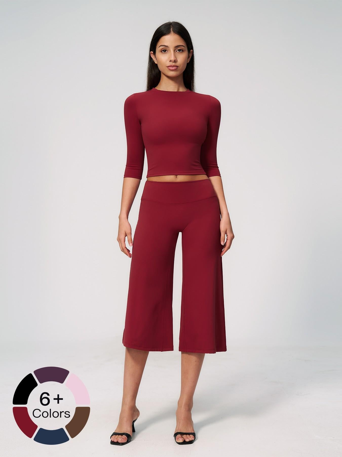 Cross-Border Yoga Set for Women, High Waist Butt Lifting Casual Outdoor Fitness Running Sports… - image 19