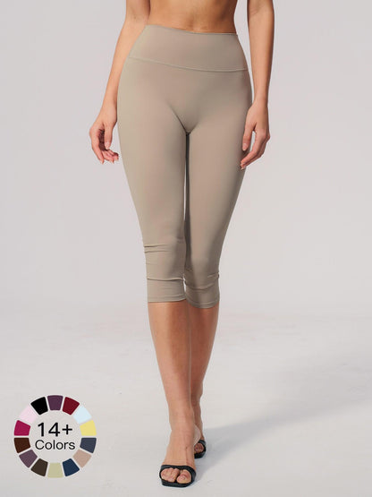 Cross-Border Fleece Yoga Pants, High-Waisted Tight Fit Slimming Gym Shorts - image 25