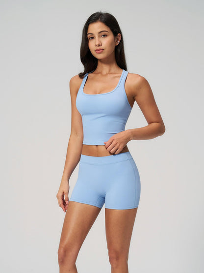 Women's Yoga Set, Fleece Square Neck Backless Outerwear - image 15