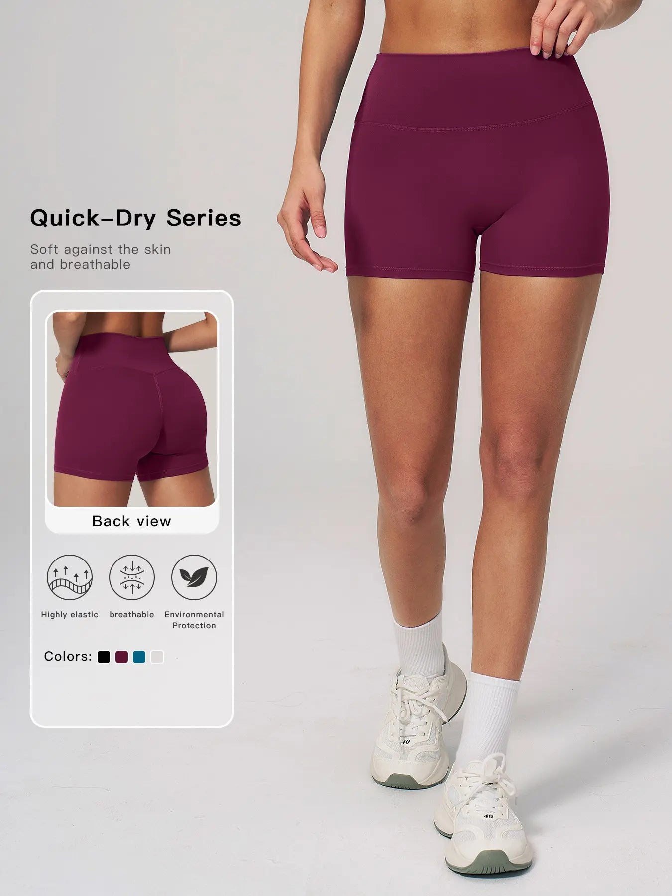 Cross-Border Yoga Shorts for Women, High-Waisted Butt Lifting Tight Fit