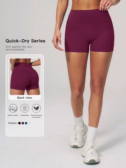 Cross-Border Yoga Shorts for Women, High-Waisted Butt Lifting Tight Fit