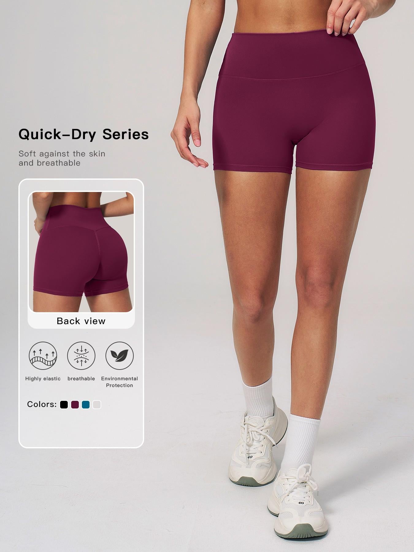 Cross-Border Yoga Shorts for Women, High-Waisted Butt Lifting Tight Fit - image 11