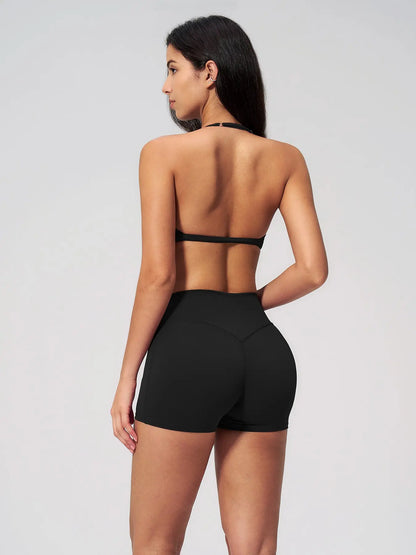Tight-Fit Halter Backless Yoga Set for Women, Breathable Quick-Dry Cross-Border Casual Activewear… - image 5