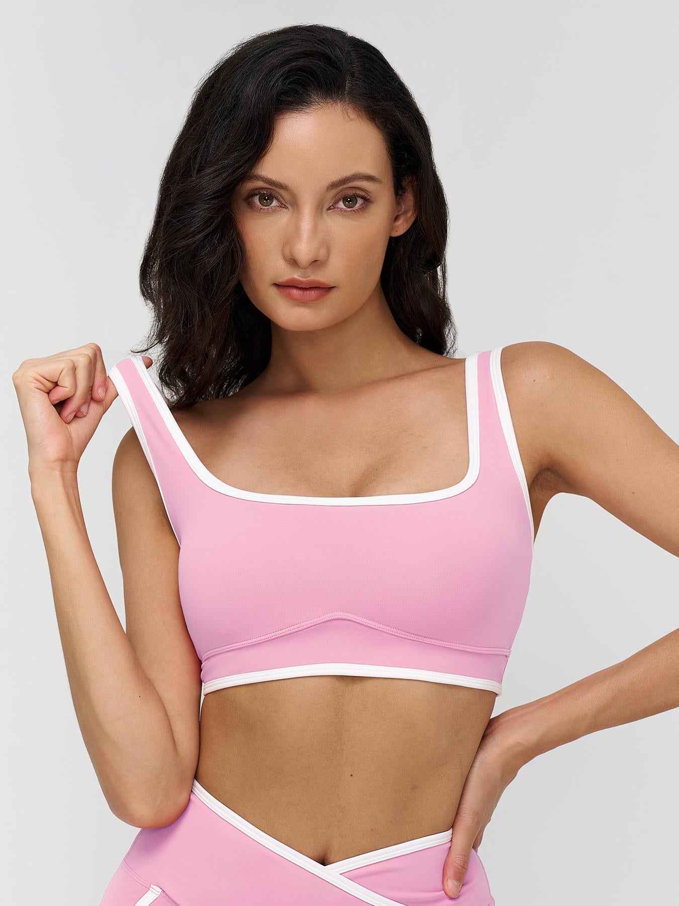Women's Yoga Bralette, Large Square Neckline - image 13