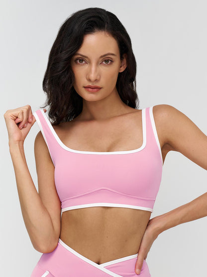 Women's Yoga Bralette, Large Square Neckline - image 13