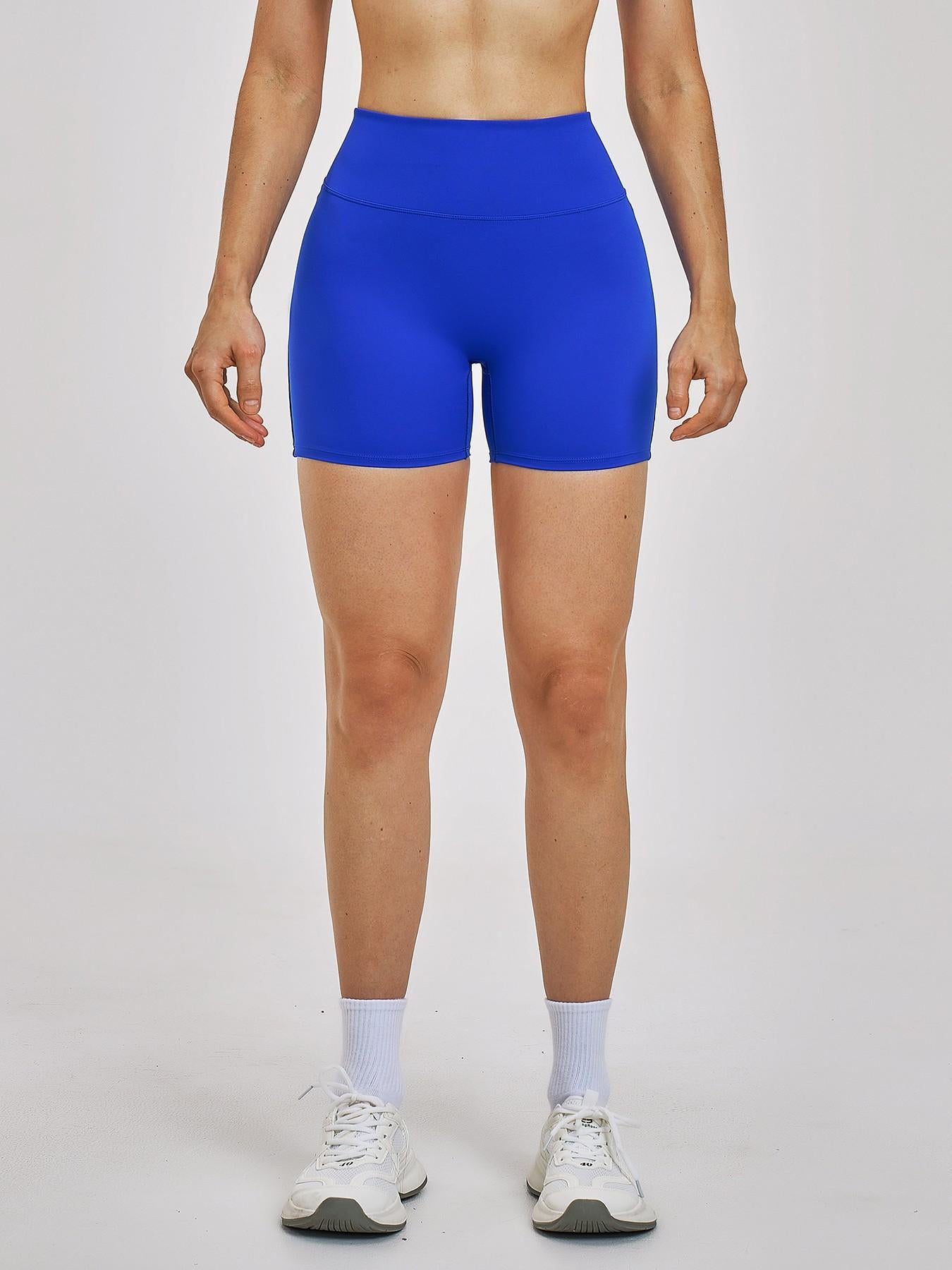 High-Waisted Fitted Yoga Shorts for Women, Cross-Border Flannel Sports Short Pants - image 12