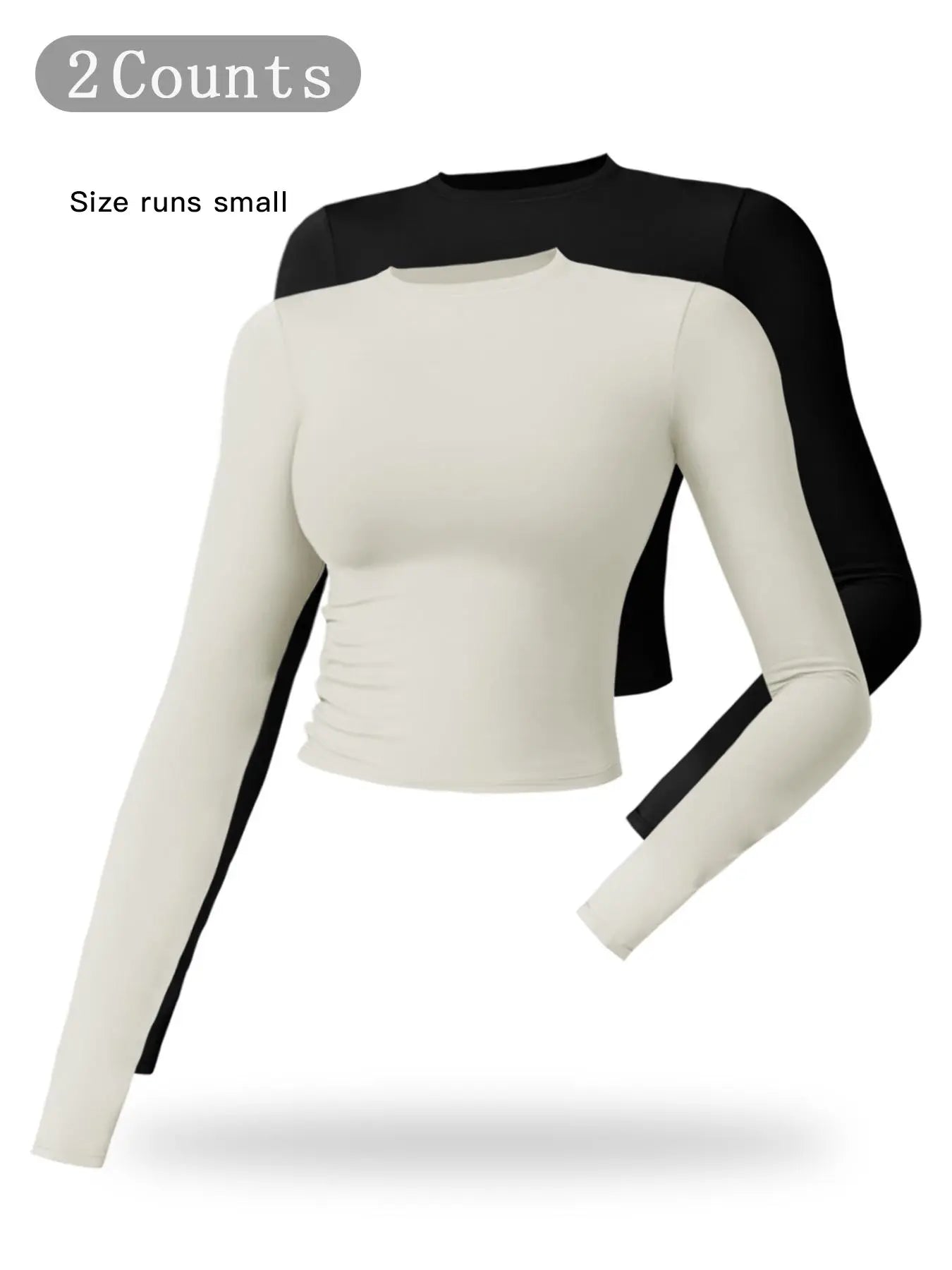 Women's Compression Sports Tee - Quick Drying Long Sleeve