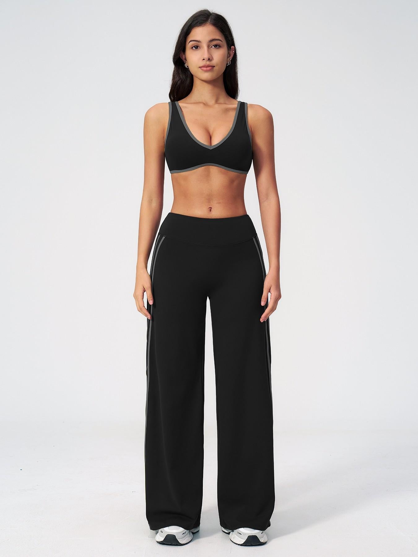 Cross-Border Bare Sensation Tight Yoga Set, High Elastic Activewear - image 14