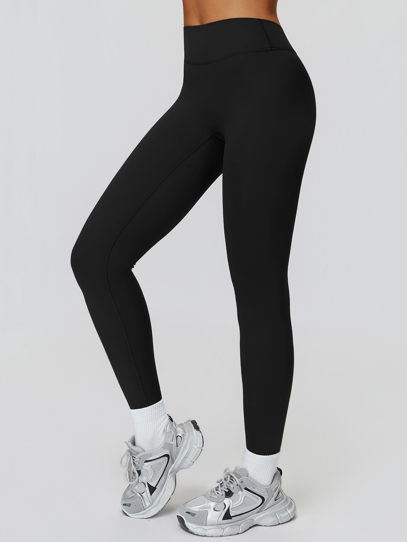 High Waist Yoga Pants, Fitted V-Back Sport Long Pants - image 15