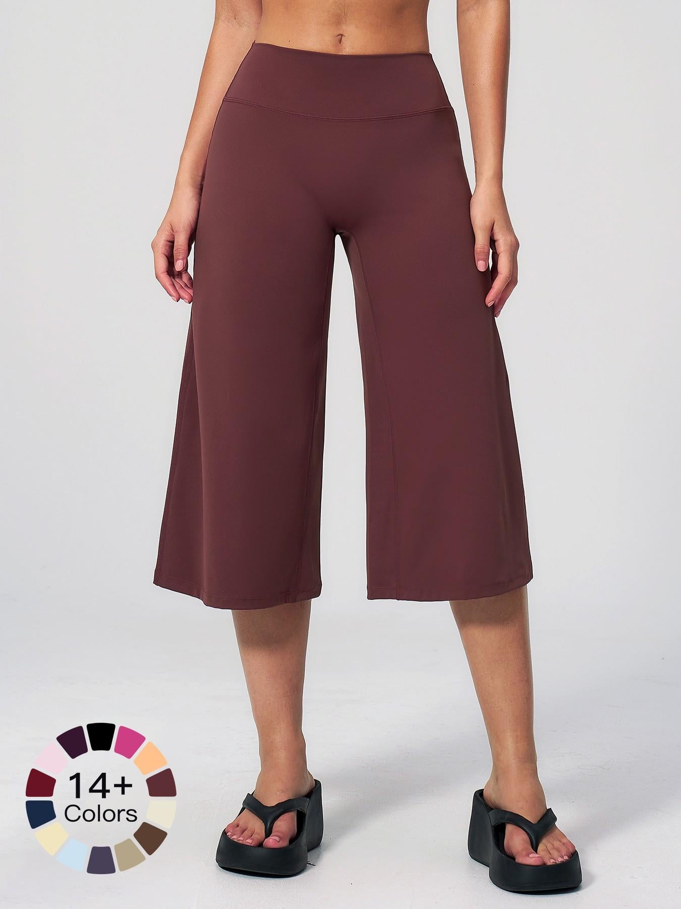 Women's High-Waisted Quick-Dry Loose-Fit Yoga Pants, Breathable Comfortable Athletic Bottoms - image 22