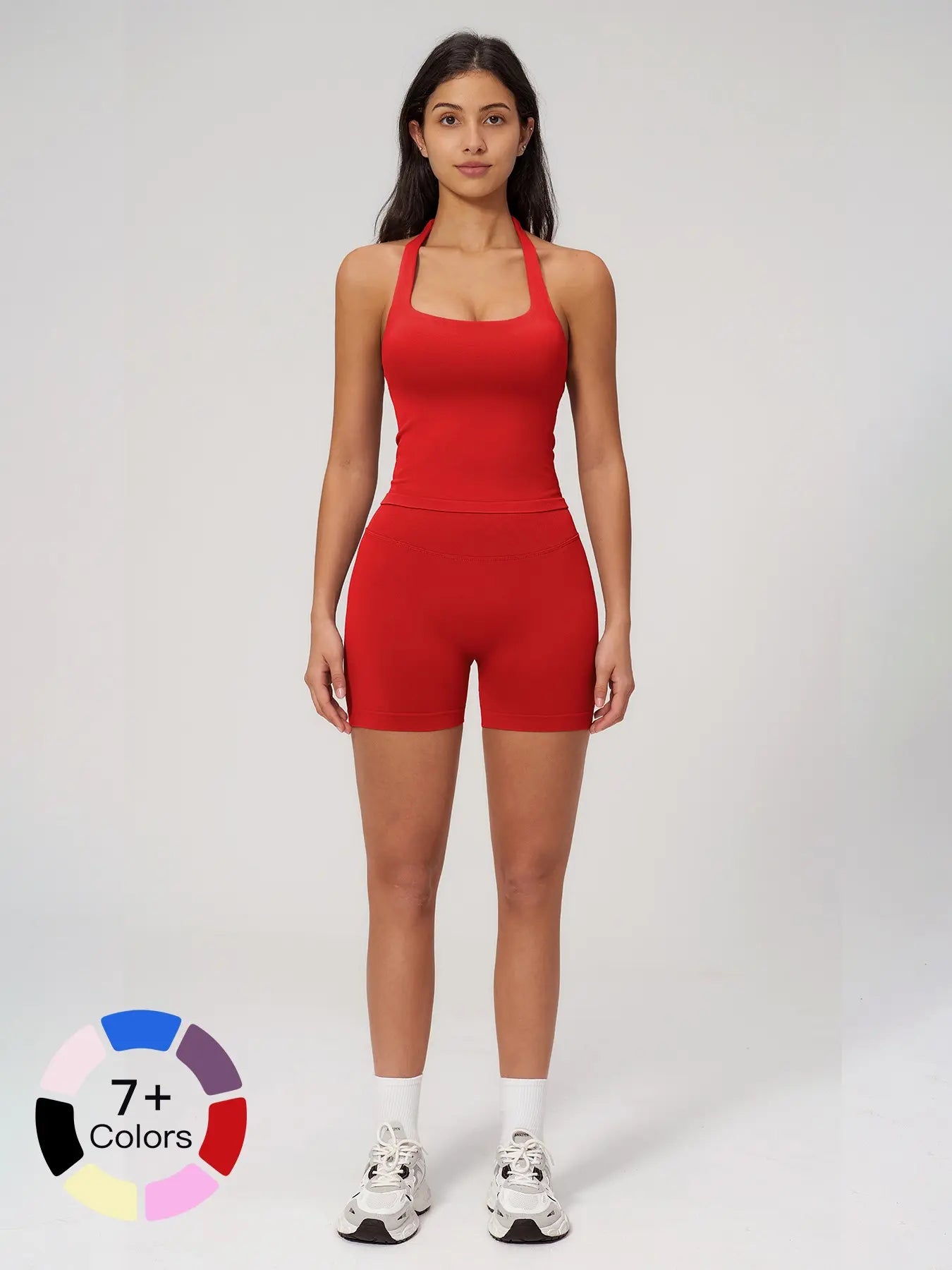 Seamless Yoga Set for Women, Tight Running Quick-Dry Sports Tank Top - image 3