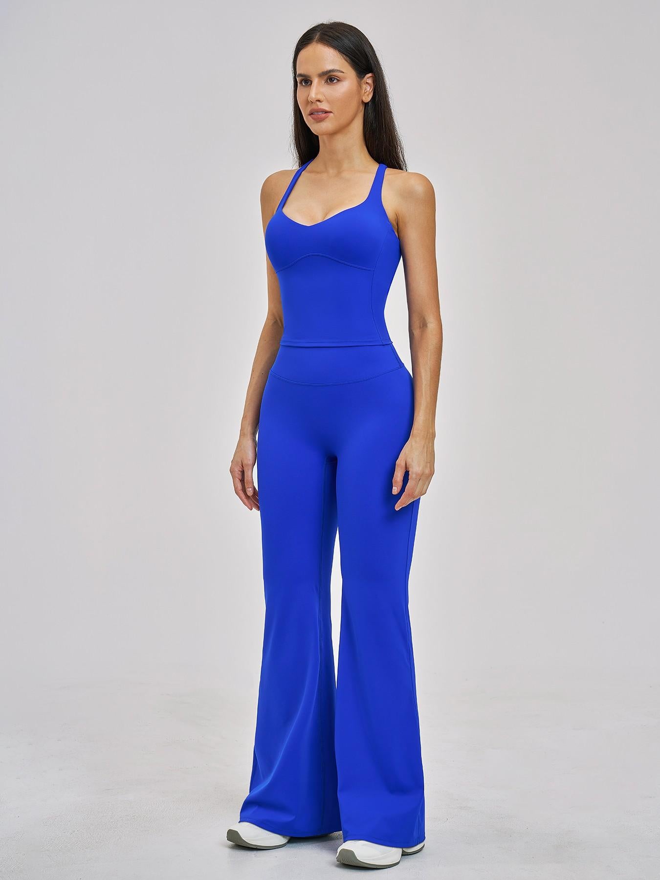 Women's Fitted Yoga Set, Cross-Back Design - image 12