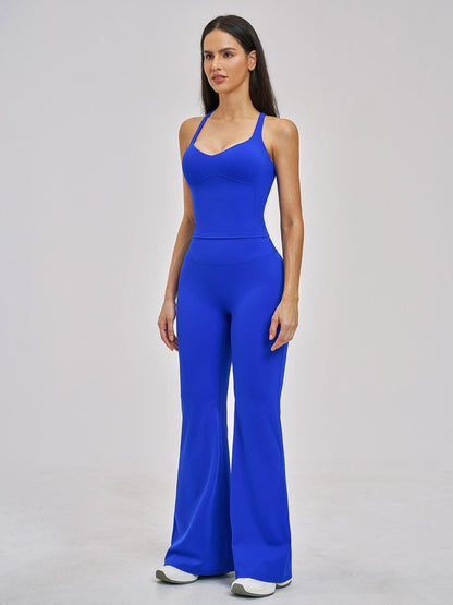 Women's Fitted Yoga Set, Cross-Back Design - image 12