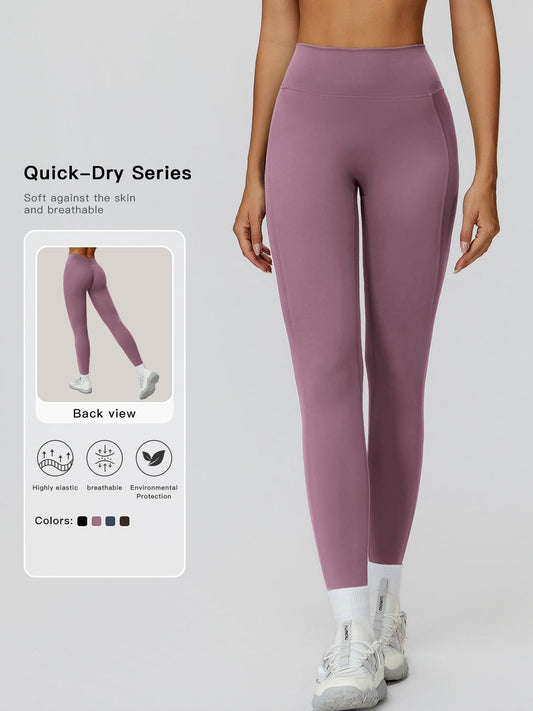 Women's High-Waisted Yoga Pants, Fitted Long Leggings for Outdoor Running & Fitness - image 8