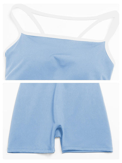 Cross-Border Tight-Fit Yoga Bodysuit, Square Neck Backless Fitness - image 16