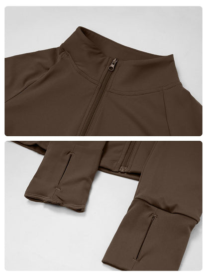 Women's Long Sleeve Yoga Jacket, Sports Outerwear - image 15