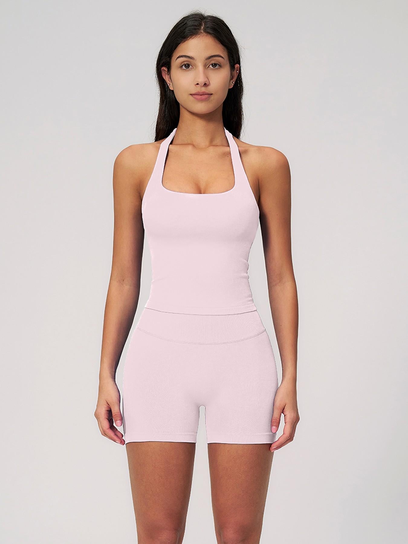 Women's New Halter Yoga Tank Top, Outdoor Square Sport Fitness Tight Quick-Dry Vest - image 22