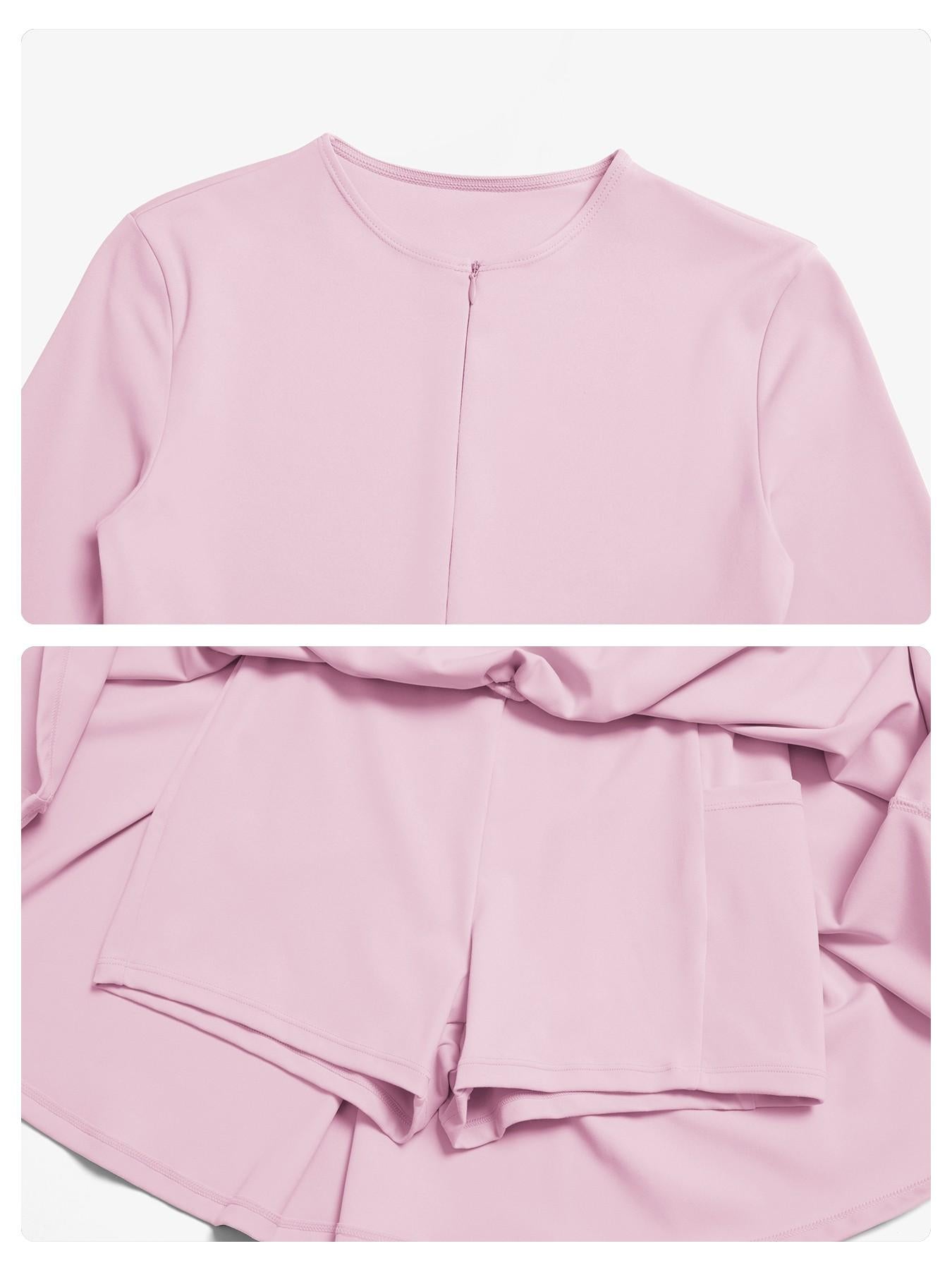Nude Feel Two-Piece Tennis Skirt, Anti-Slip Inner Layer - image 15