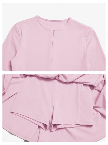 Nude Feel Two-Piece Tennis Skirt, Anti-Slip Inner Layer - image 15