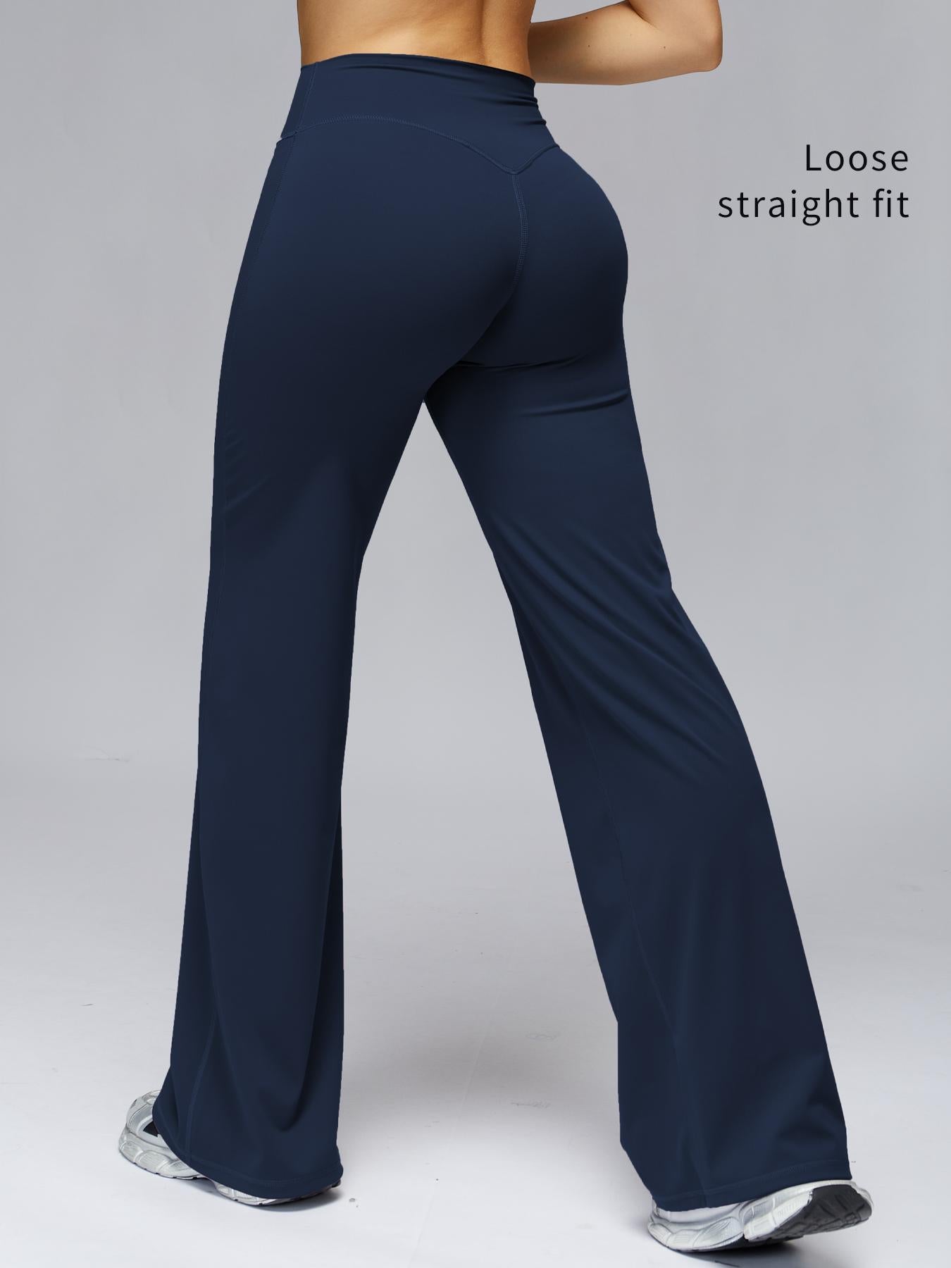 High Waist Flare Leg Yoga Pants, Casual Dance Workout Trousers - image 19