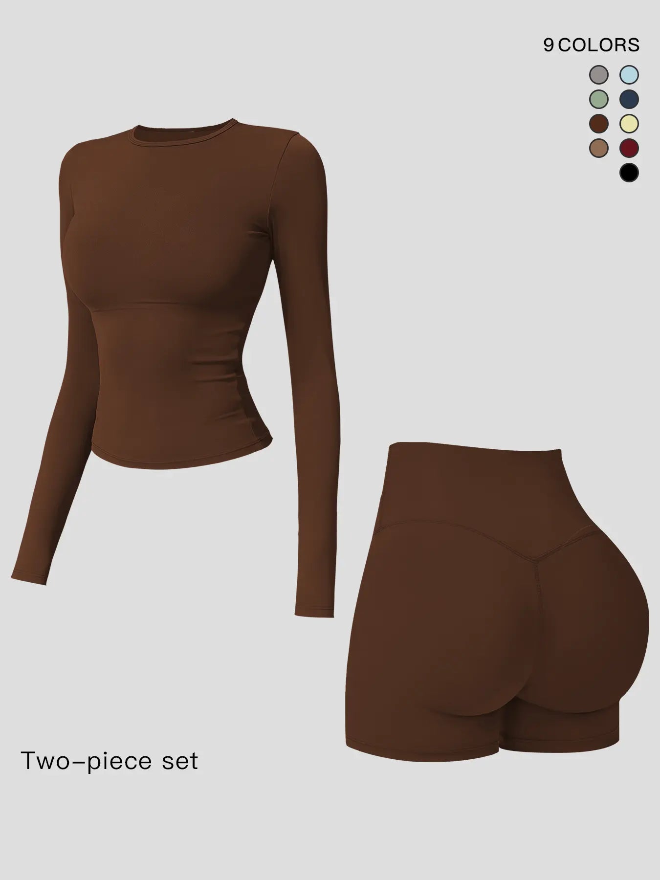 Women's Long Sleeve Co Ord Sets, Quick-Dry Fitness
