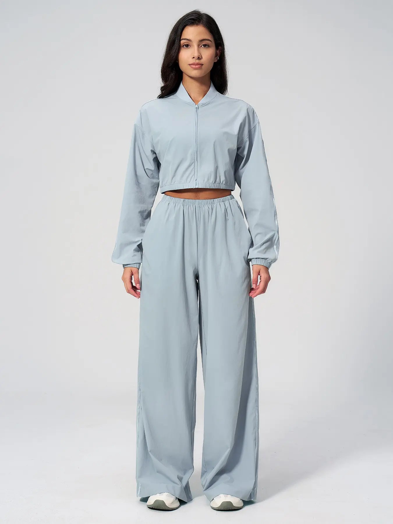 Women's Sun Protection Sportswear Yoga Set, Long Sleeve Top & Pants - image 9