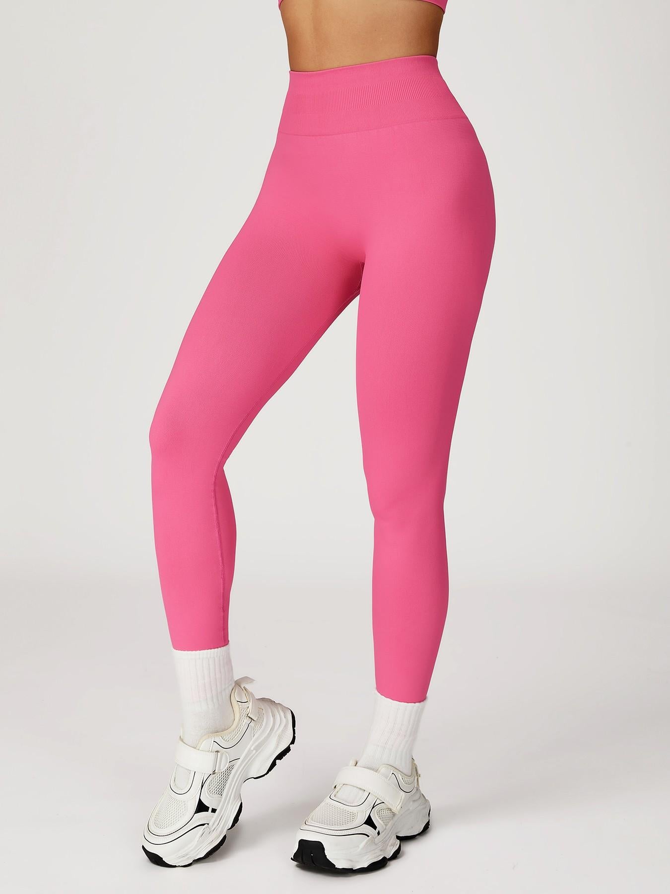 Women's Seamless High-Waisted Yoga Pants, Athleisure Fitness Pants - image 9