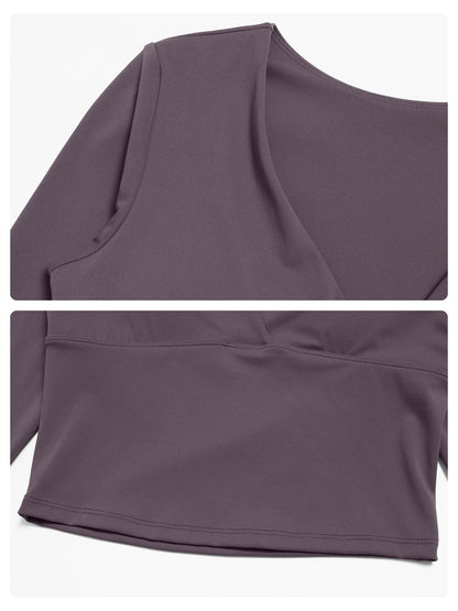 Women's Long Sleeve Yoga Top, European & American Style Spring Summer Pilates Workout Shirt - image 15
