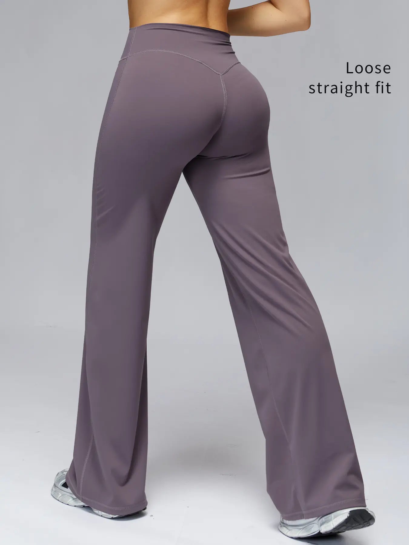 High Waist Flare Leg Yoga Pants, Casual Dance Workout Trousers