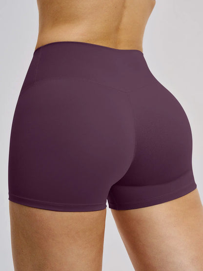 Women's High Waist Yoga Shorts, Tight-Fitting Workout Pants - image 2