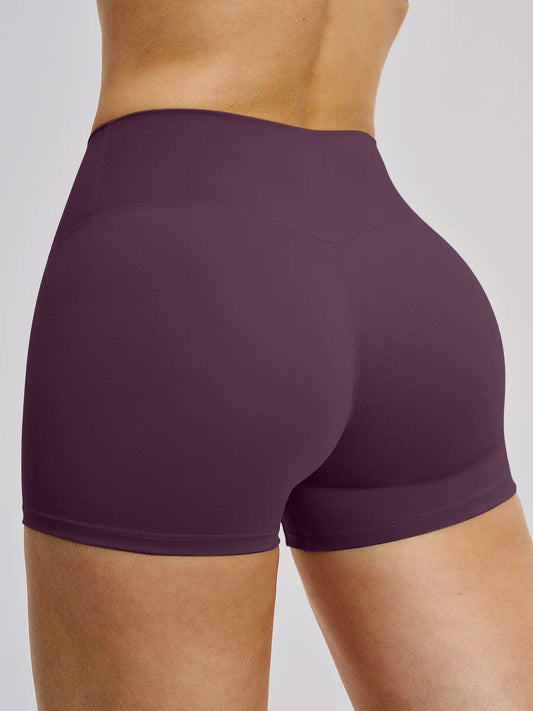 Women's High Waist Yoga Shorts, Tight-Fitting Workout Pants - image 2