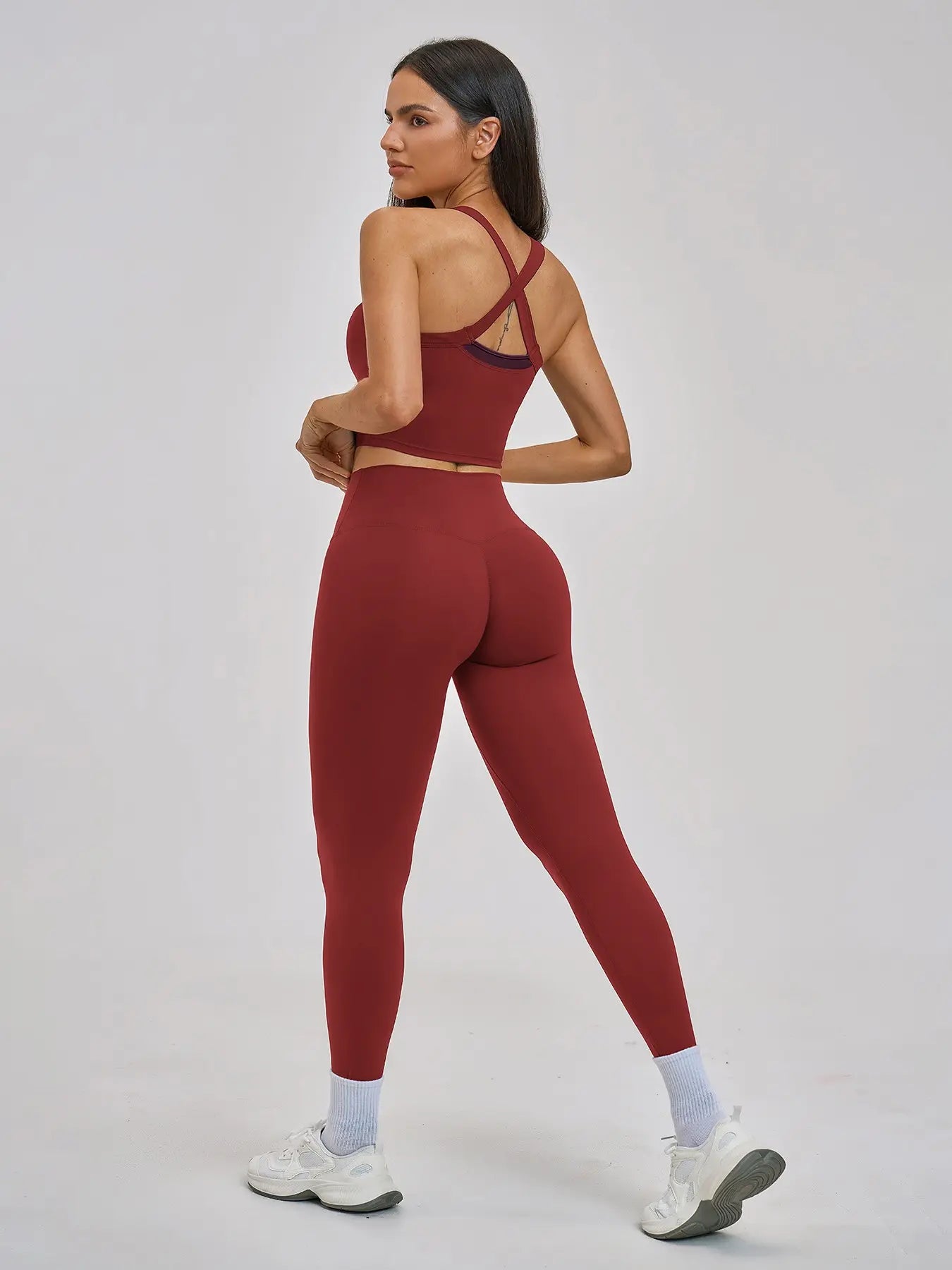 Cross-Back Sportswear Set, Quick-Dry Running & Fitness - image 6