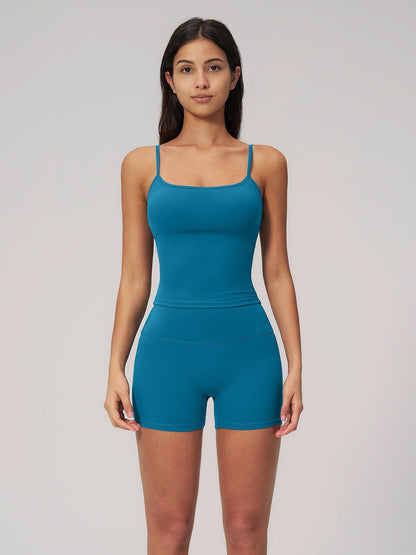 Creamy Soft Shockproof Sports Tank Top Set, High Waist Butt Lifting Fitness Wear - image 15