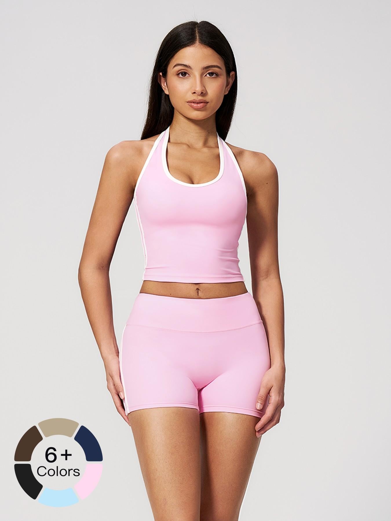 Bare Feel Yoga Set, Colorblock Pilates Training Wear - image 13