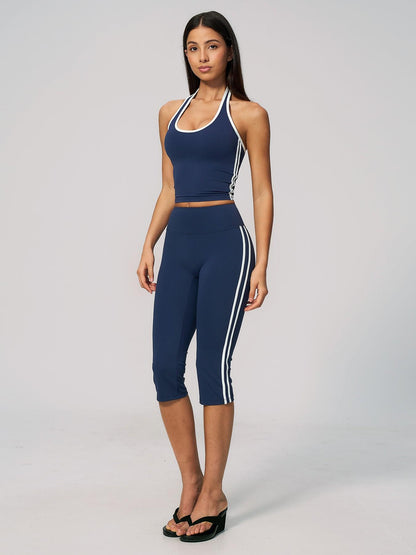 Women's High-End Fitness Set, Halter Neck with Bra Padding - image 16