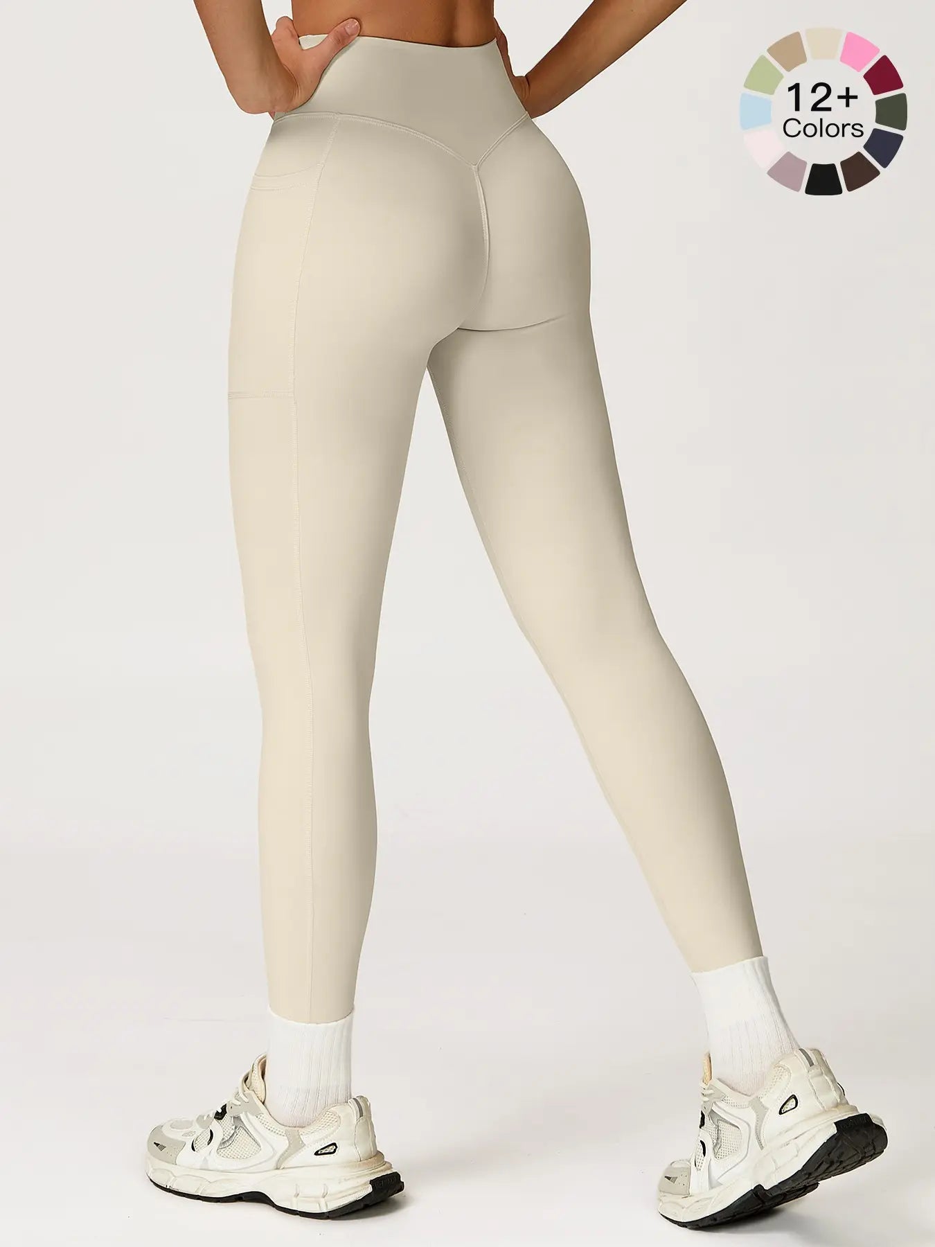 High Waist Yoga Pants for Women, Cross-Waist Fitness Yoga Leggings