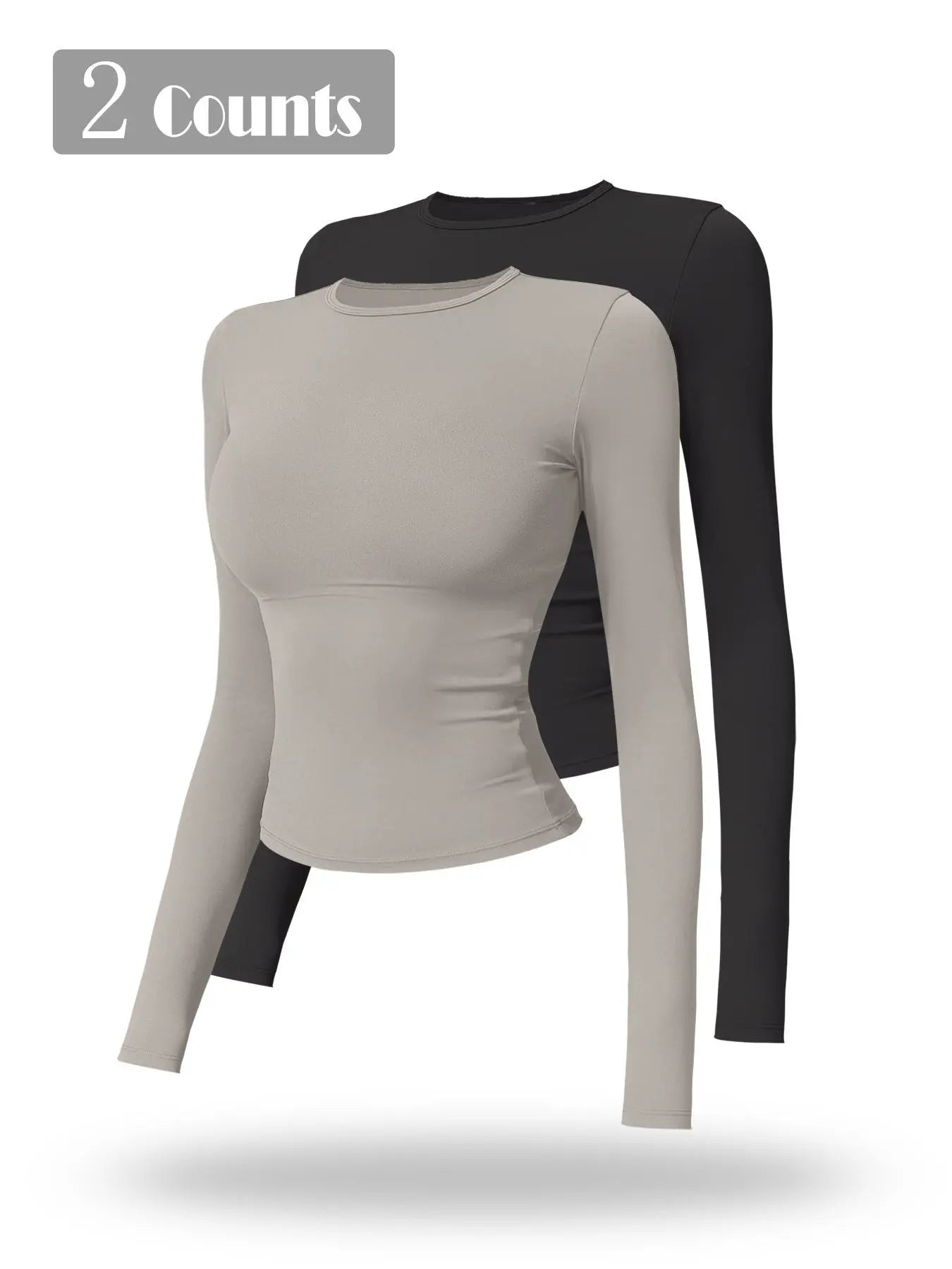 New Fleece Long Sleeve Yoga Top, High Strength Fitness Wear