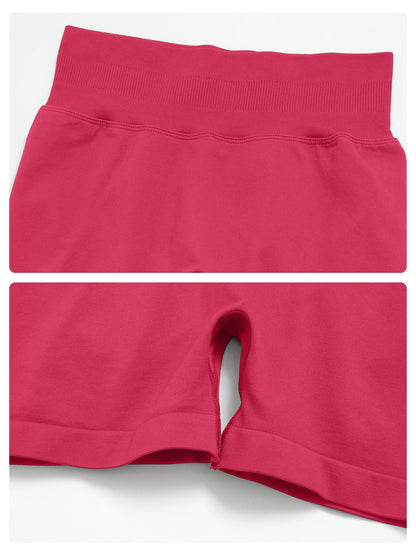 Women's Seamless Yoga Set, Knitted Halter V-Neck - image 18
