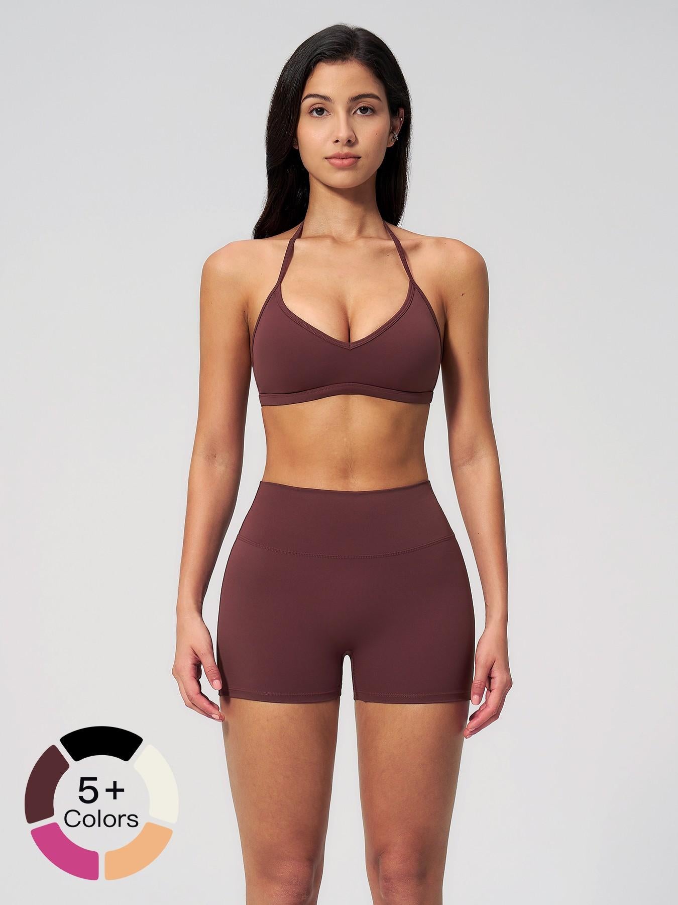 Tight-Fit Halter Backless Yoga Set for Women, Breathable Quick-Dry Cross-Border Casual Activewear… - image 19