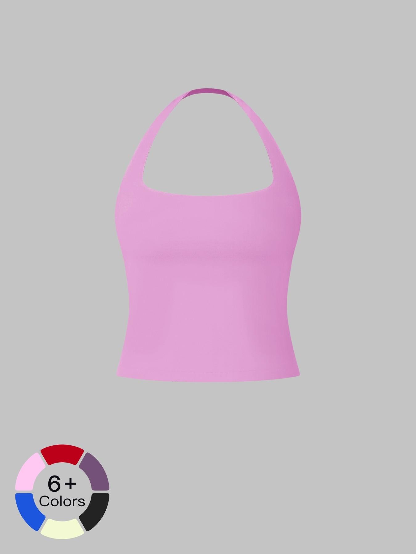 Women's New Halter Yoga Tank Top, Outdoor Square Sport Fitness Tight Quick-Dry Vest - image 22