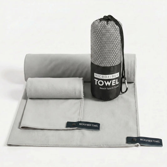 Compact Quick-Dry Travel Towel Set - Dryvorr （3 in 1 set）