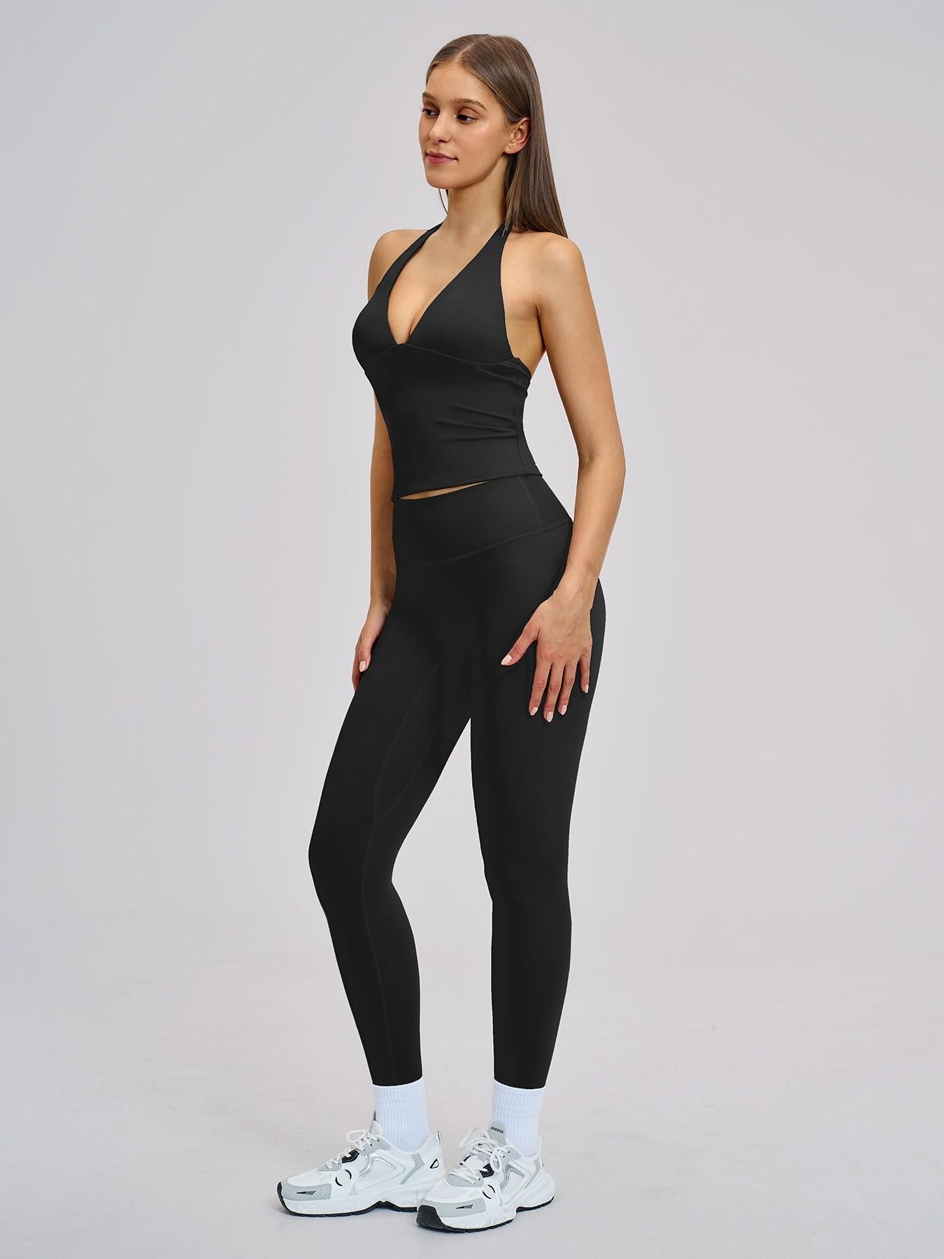 Spring Outdoor Sports Fitness Set, Fleece Tight Yoga - image 13