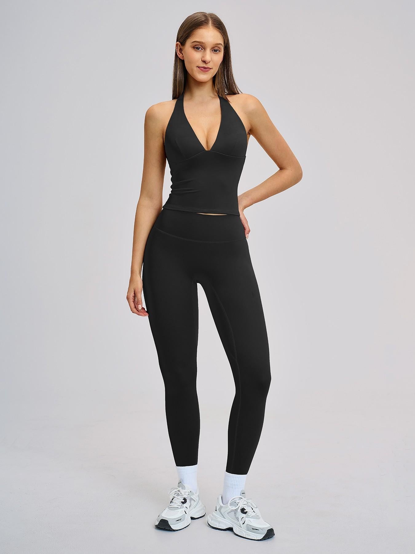 Spring Outdoor Sports Fitness Set, Fleece Tight Yoga - image 14