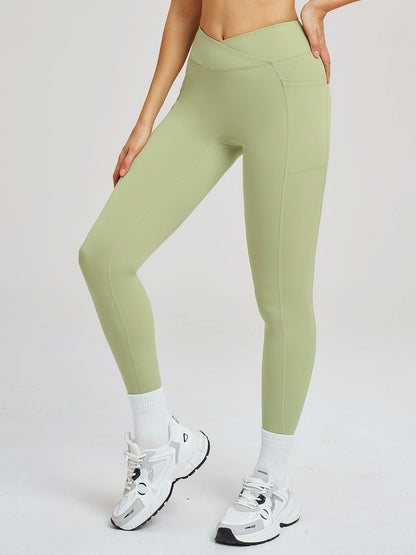 High Waist Yoga Pants for Women, Cross-Waist Fitness Yoga Leggings - image 12