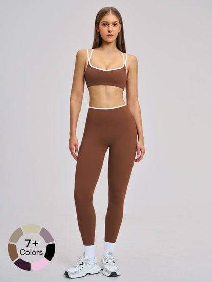 Women's Sporty Yoga Set, Solid Sports Sets - image 20