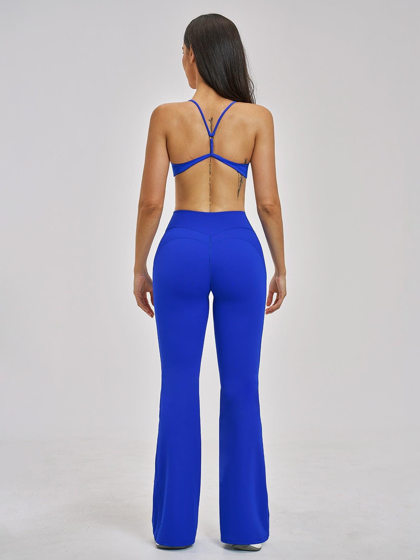 Cross-Border Tight Back Yoga Set, Fleece Fashion Micro Fitness Sports Set - image 16