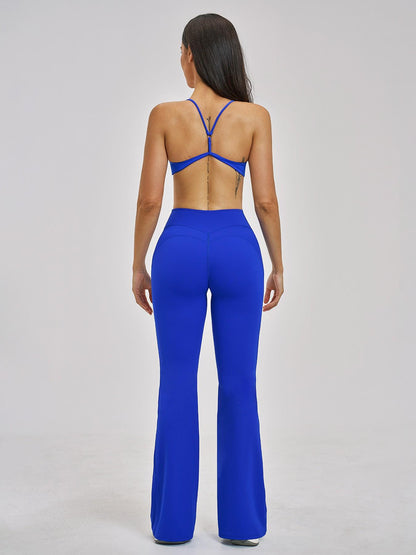 Cross-Border Tight Back Yoga Set, Fleece Fashion Micro Fitness Sports Set - image 16